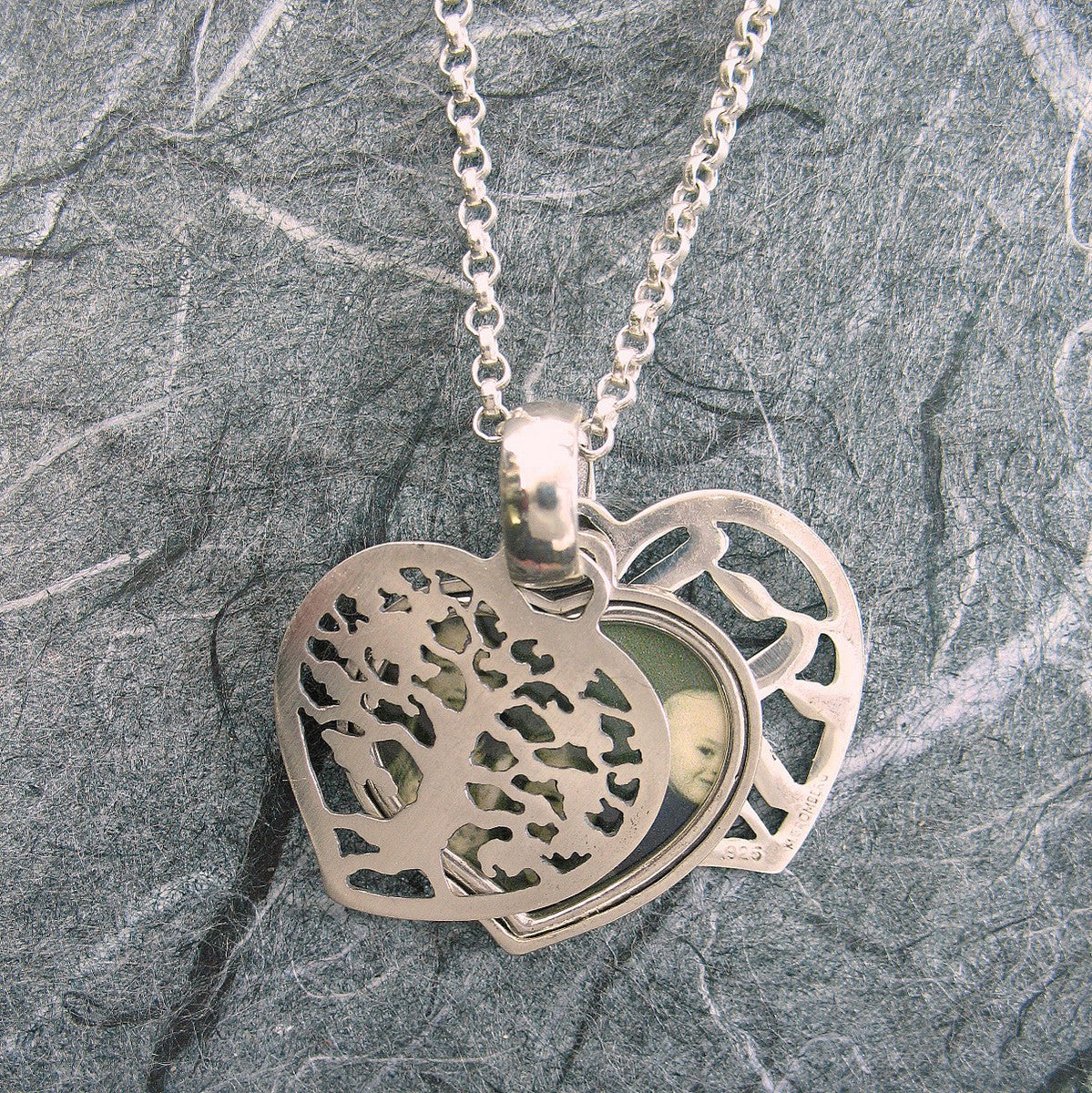 Heart with Tree of Life Pattern Sterling Silver 2024 Locket